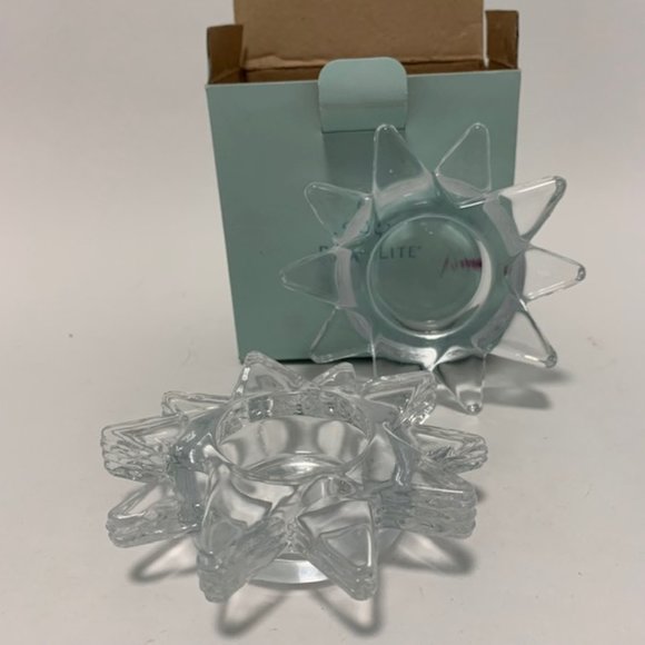 Flaming Star Tealight Pair Party Lite NIB
